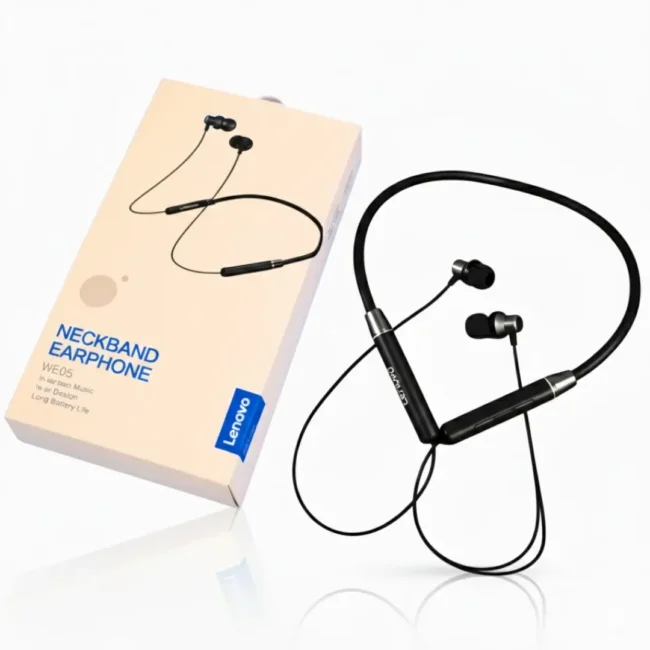Audífonos Bluetooth Lenovo HE05 Inalámbricos con Diseño Deportivo Audífonos Inalámbricos Lenovo HE05 Bluetooth