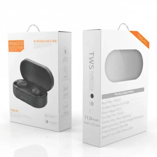 Auriculares Inalámbricos TWS M1 Bluetooth para Música y Llamadas Audífonos Bluetooth M1 TWS Diseño Compacto y Cómodo