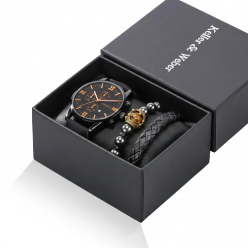 Combo de Relojes Masculinos Ideal para Regalo conjunto de relojes de pulsera para hombre