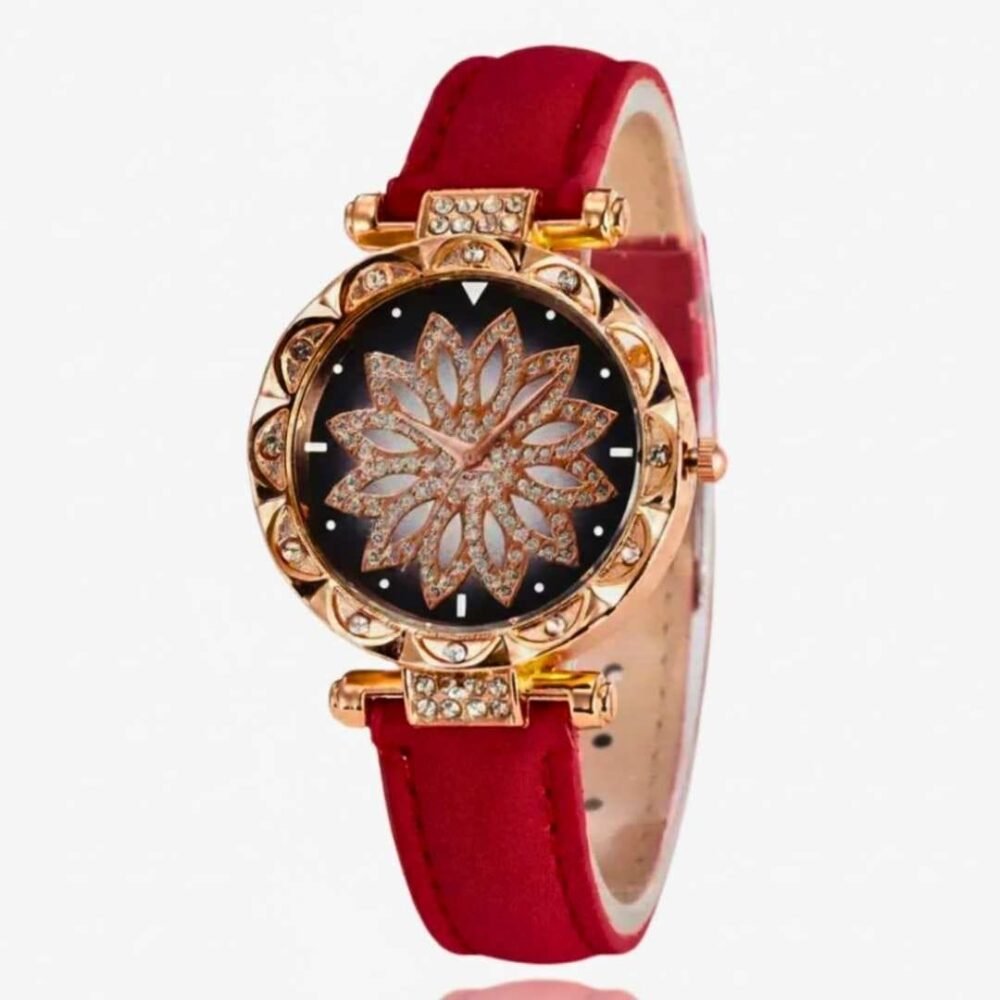 Conjunto Femenino Reloj y Pendientes Estilo Moderno