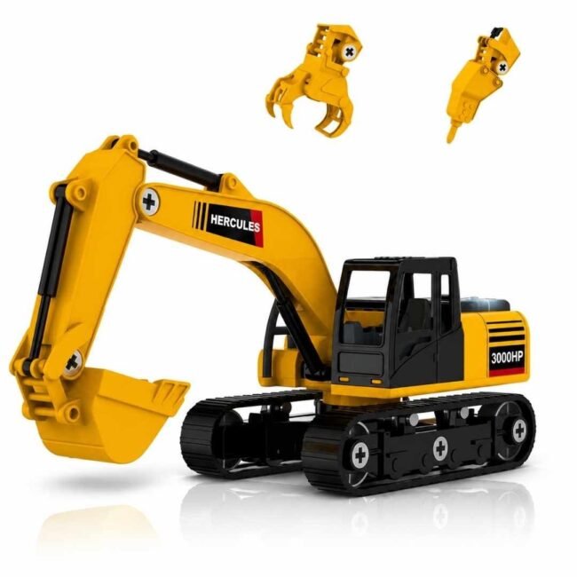 Excavadora de Juguete Armable 100 Piezas
