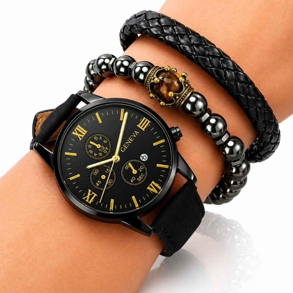 conjunto de relojes de pulsera para hombre