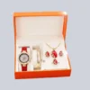 Conjunto De Reloj +Pendiente Para Mujer