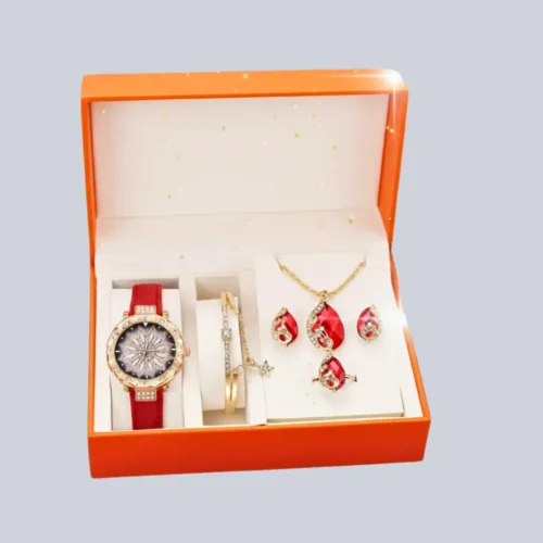 Conjunto De Reloj +Pendiente Para Mujer