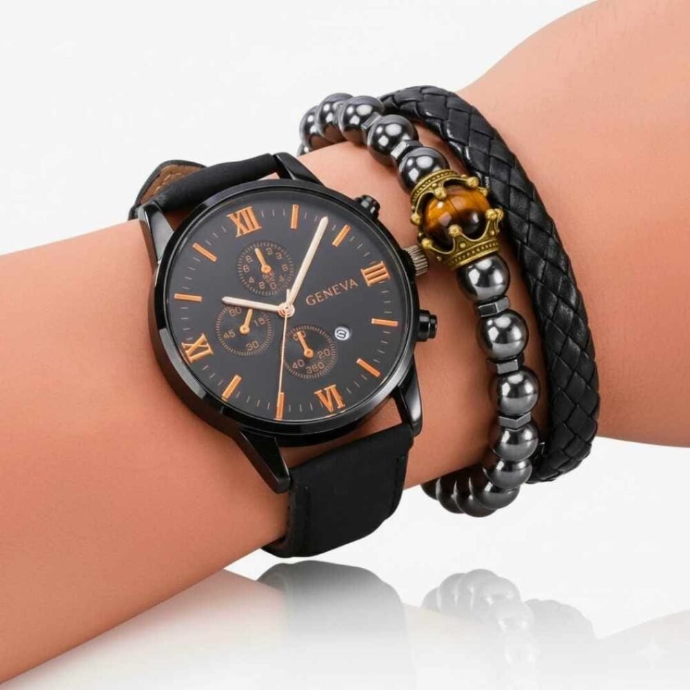 conjunto de relojes de pulsera para hombre