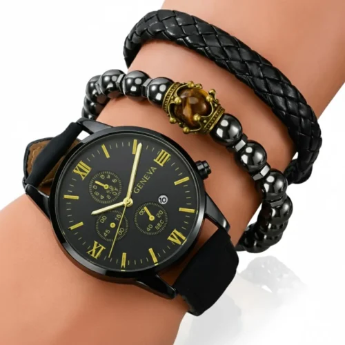 Set de Relojes de Pulsera para Hombre Estilo Clásico y Mo,derno conjunto de relojes de pulsera para hombre