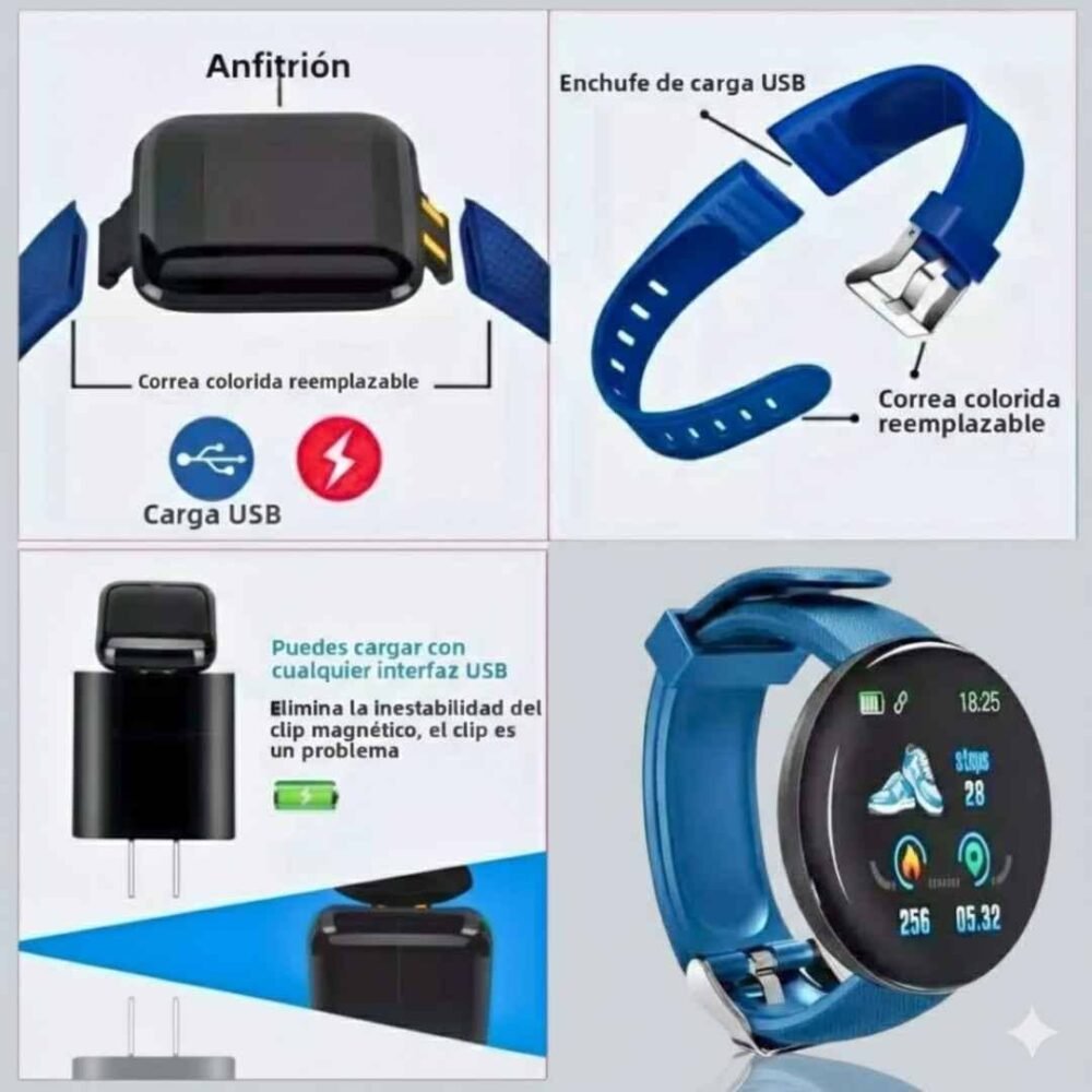 Smartwatch D18 Infantil Reloj Inteligente para Niños