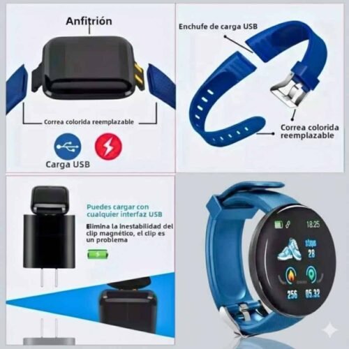 Smartwatch D18 Infantil Reloj Inteligente para Niños