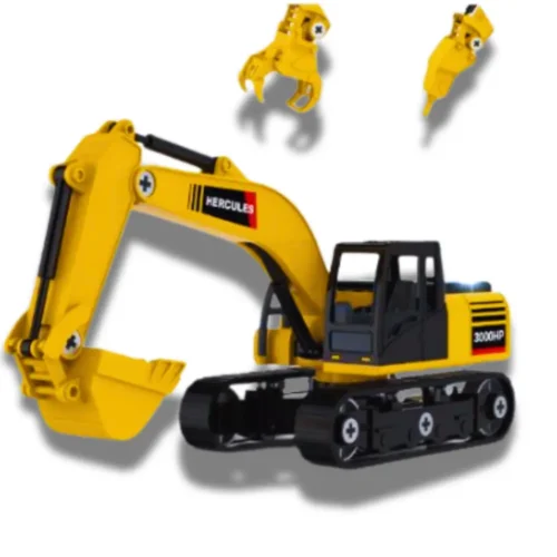 Excavadora Bricolaje Armable 100 piesas