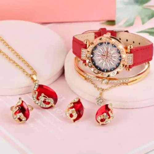 Conjunto De Reloj +Pendiente Para Mujer - Imagen 4