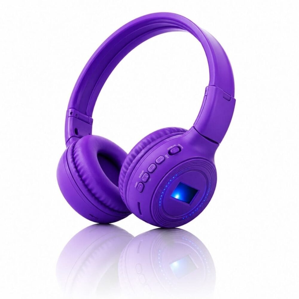 Audífonos Bluetooth N65 Morados Audífonos Diadema N65 Inalámbricos Bluetooth