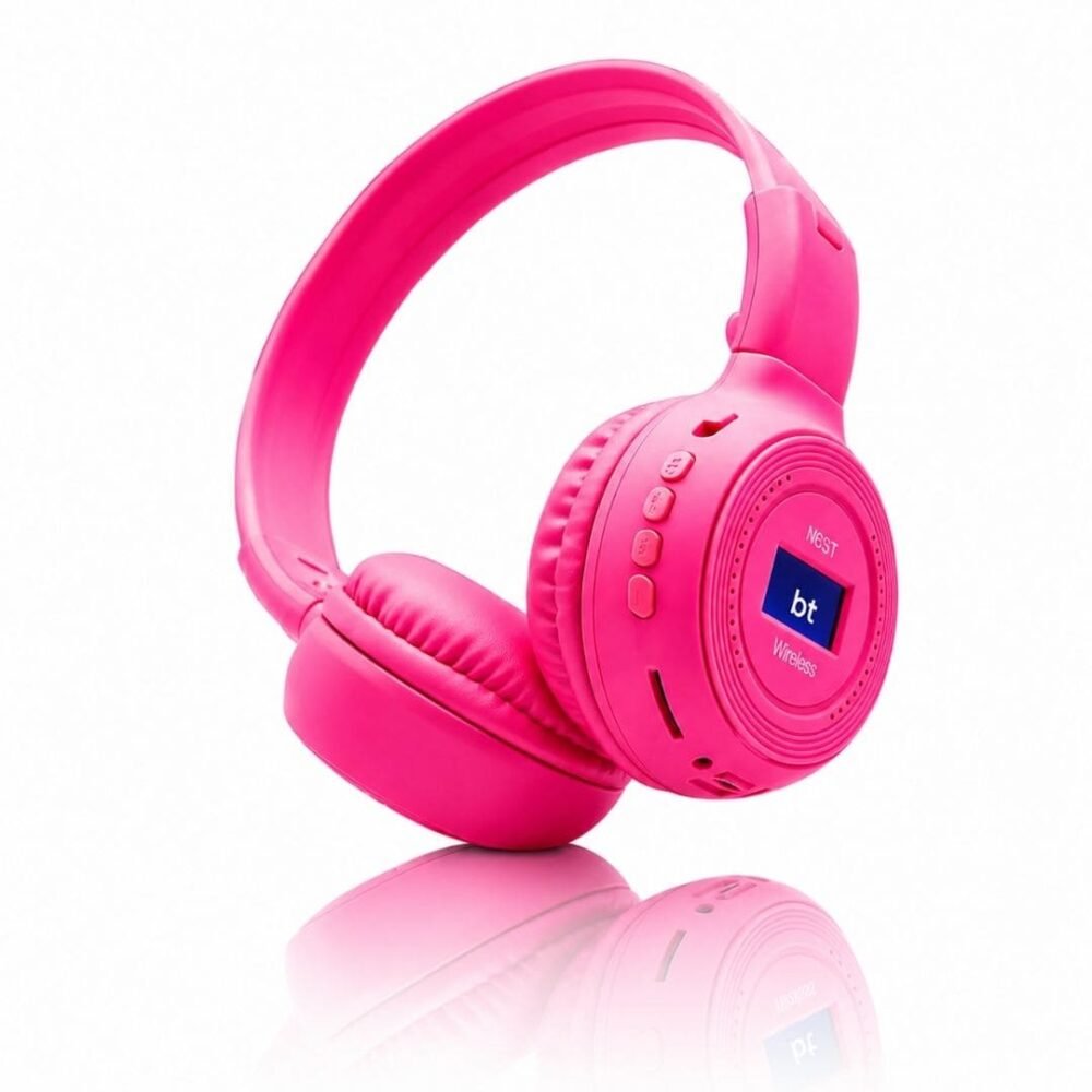 Audífonos Bluetooth N65 Morados. Audífonos Diadema N65 Inalámbricos Bluetooth