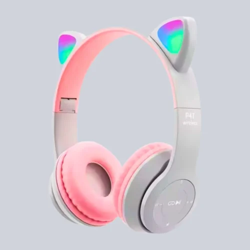 Auriculares inalámbricos con orejas de gato