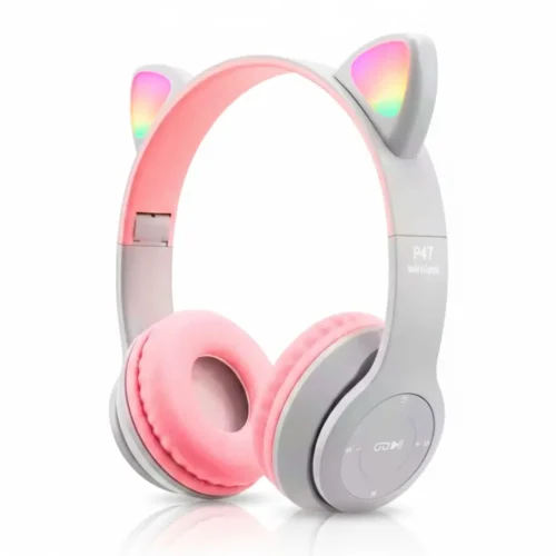 Auriculares inalámbricos con orejas de gato