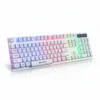 Jertech K358 Teclado con Iluminación LED Ideal para Juegos Teclado Gamer Jertech K358 LED para PC