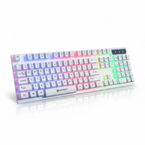 Jertech K358 Teclado con Iluminación LED Ideal para Juegos Teclado Gamer Jertech K358 LED para PC