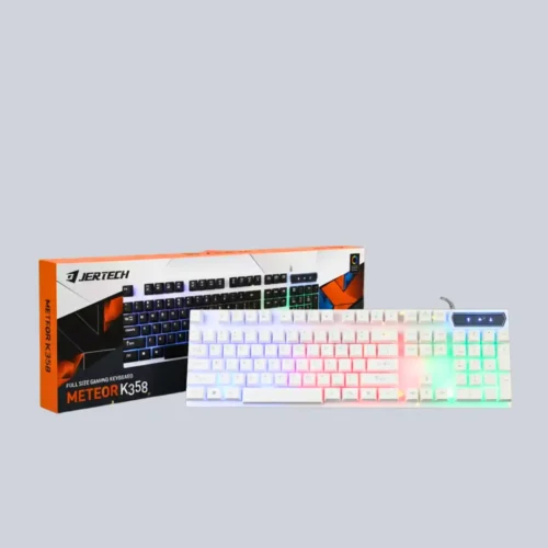 Teclado Jertech K-358 Retroiluminado para PC y Gamer Jergech-teclado personalizado K358