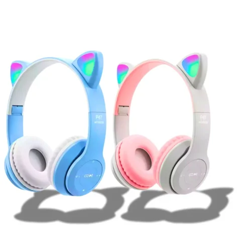 Auriculares inalámbricos con orejas de gato