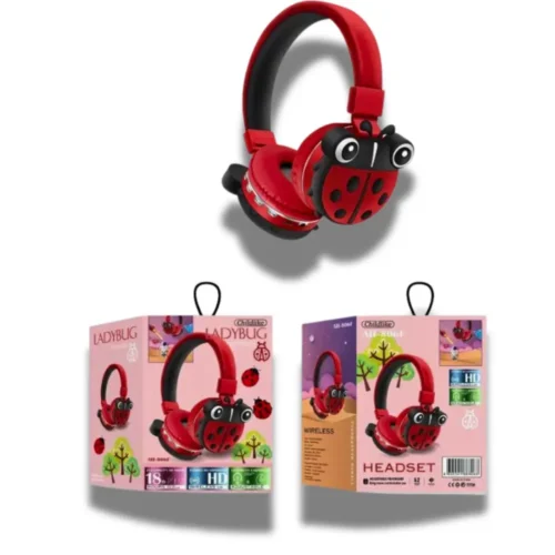 auriculares inalámbricos con diseño de mariquita