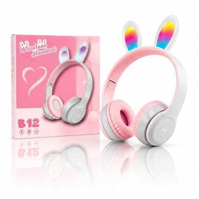 Audífonos  inalámbricos con orejas de conejo