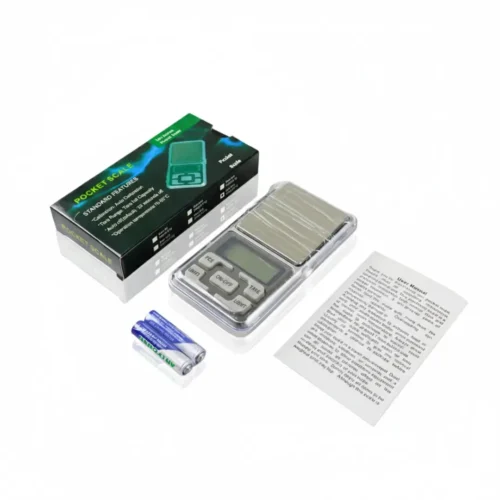 Balanza Digital de Bolsillo 500g x 0.01g Ideal para Oro y Objetos Pequeños Gramera, báscula de pesaje, joyería