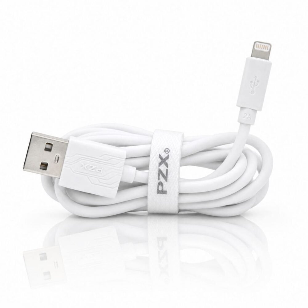 Cargador 25W PZX Carga Rápida iPhone y Android con Cable