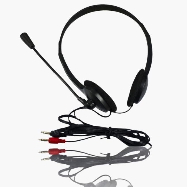 Audífonos de Diadema con Micrófono Cableado