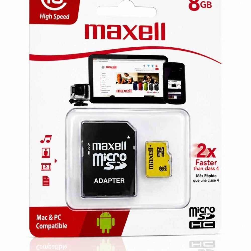MicroSD Maxell 32GB Clase 10 Alta Velocidad