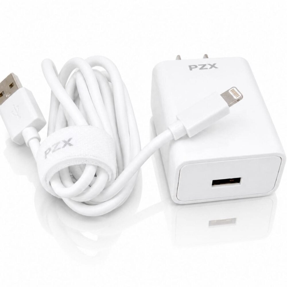 Cargador 25W PZX Carga Rápida iPhone y Android con Cable