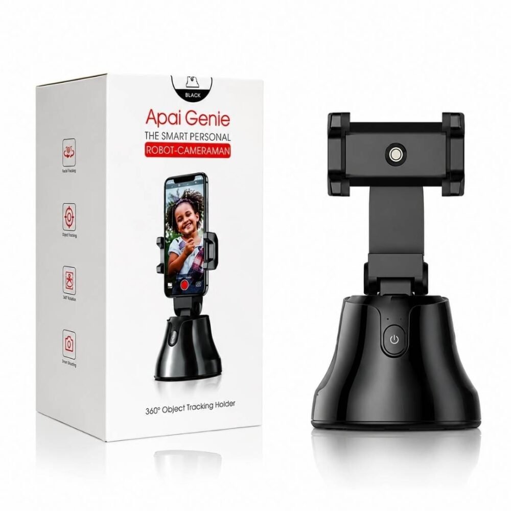 Soporte Inteligente para Teléfono con Rotación Automática 3610° y Seguimiento Facial 3 Soporte Giratorio Celular 360° para Android y iPhone